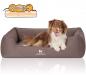 Preview: Knuffelwuff Orthopädisches Hundebett Leano aus Velours mit Handwebcharakter